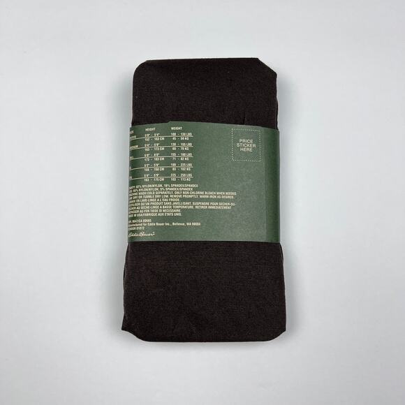 NWT Eddie Bauer Tights Womens Tall Brown Bark Base Layer Outdoor Hiking Explore - Picture 3 of 4